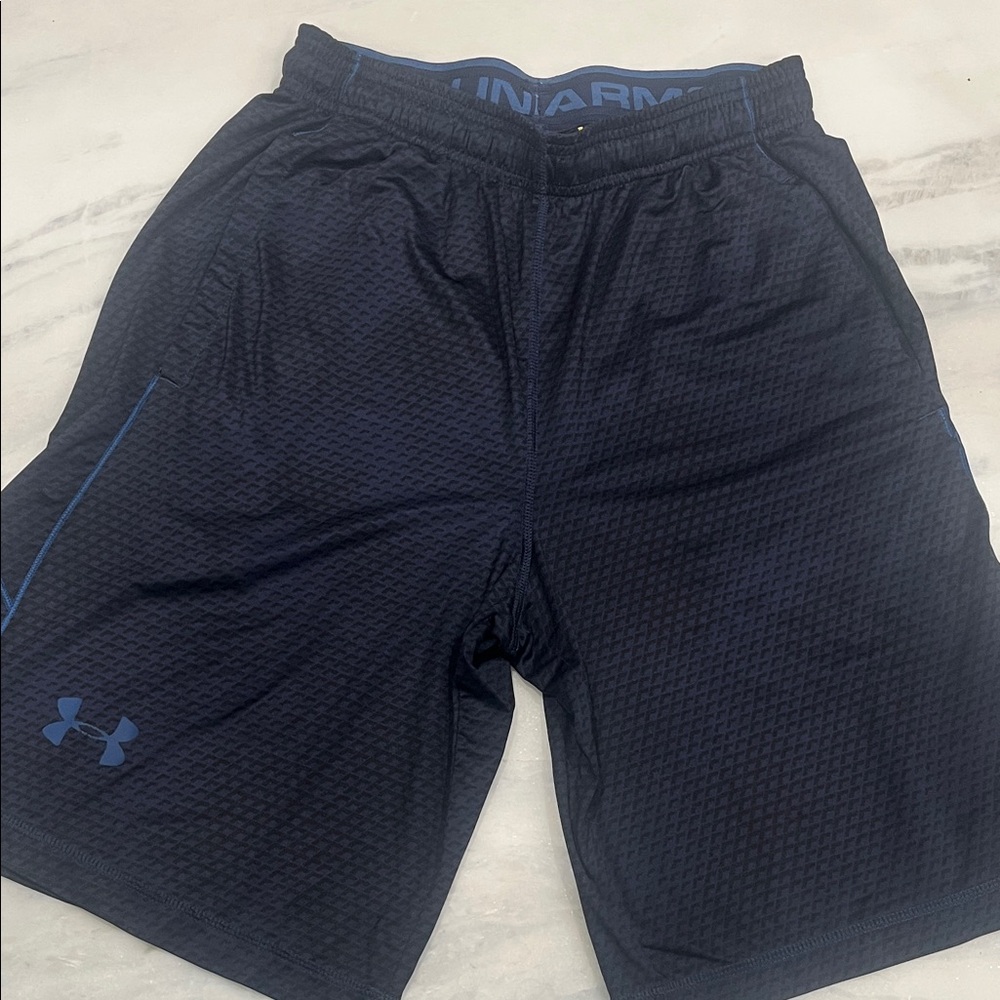 Under Armour Men's Dark Blue/Black Athletic Shorts